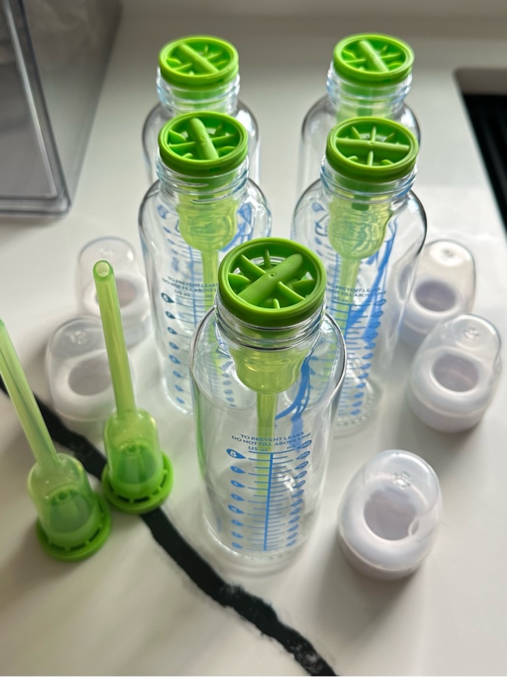 Dr. Brown Glass Baby Bottles with Anti Colic Inserts